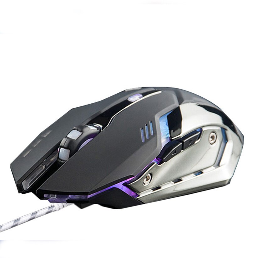 Wired Gaming Mouse gamer LED backlit Optische Computer PC Laptop Mäuse Spiel Maus USB Kabel Mause: MMR2 black