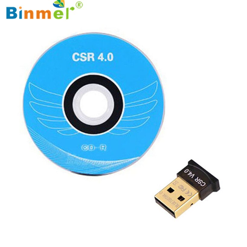 Binmer Mini USB Bluetooth V4.0 Dongle double sans fil adaptateur pour ordinateur portable PC Bluetooth Dongle Sep 13