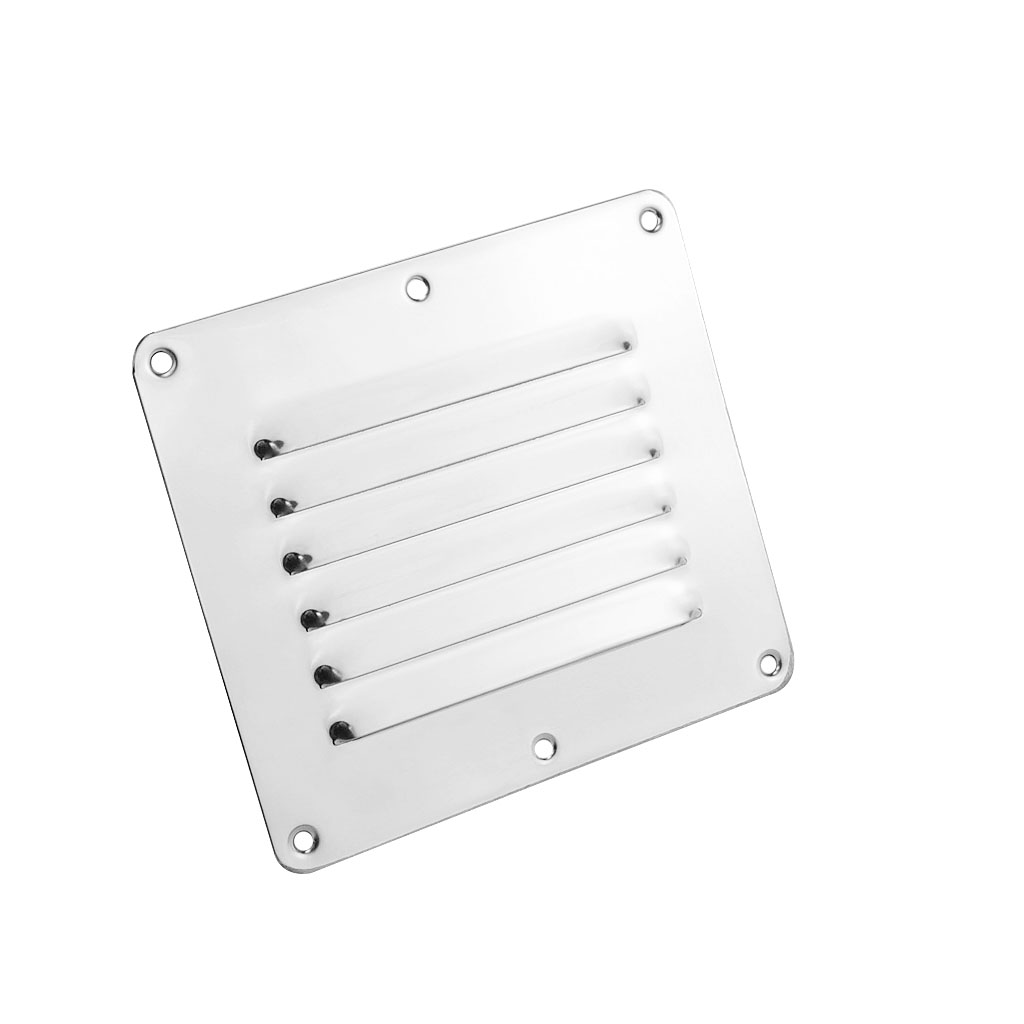 Marine hardware 316 rustfrit stål båd marine firkantet luftspjæld spjæld udluftningsgitter ventilation spjæld ventilator grill dæksel
