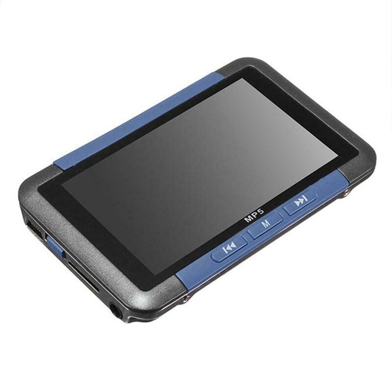 Mp5 Video Music Media Player 16Gb 3 Inch 720P Lcd Press Screen Fm Radio Blue Plastic