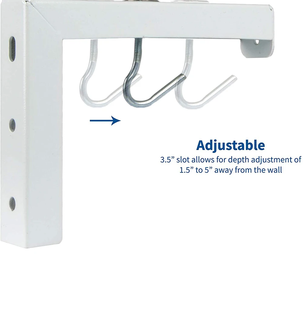 Universal Adjustable Projector Screen Mounting Hook Projection Screen Wall Hanging L-Bracket Movie Screen Curtain Mount Hook Kit