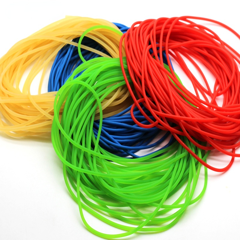 2mm Fishing Line Solid Elastic Rubber Fishing Rope Missed Rope Elastic Rope Tied Fishing Line Buffer Release Elastic Rubber Rope