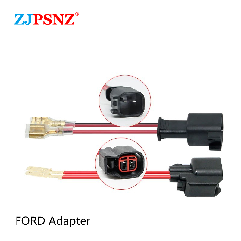 Enchufe de bocina de coche, conector macho hembra, altavoz estéreo, cable de bocina, bocina de Caracol, adaptador de conversión de enchufe dedicado, modificación: Marfíl