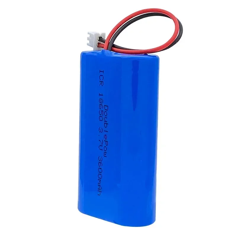 18650 3.7V 3600mAh/5200mAh Batteria al litio ricaricabile tenere sotto controllo per altoparlanti Megafono Luci a portato Scheda di protezione + Spina XH2.54: bianca