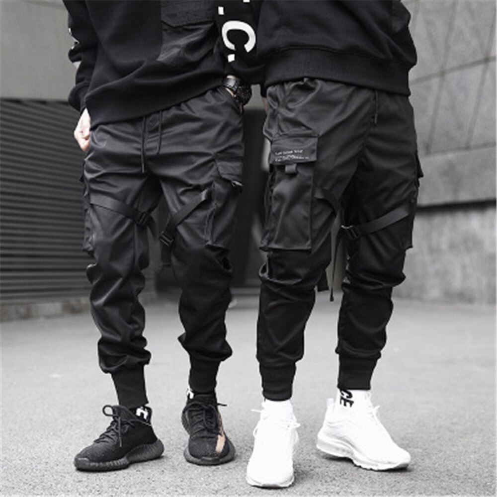 Hip Hop Broek Heren Overalls Heren Joggers Broek Zwarte Broek Zweet Broek Streetwear Dance Sport Joggingbroek Casual Trekkoord