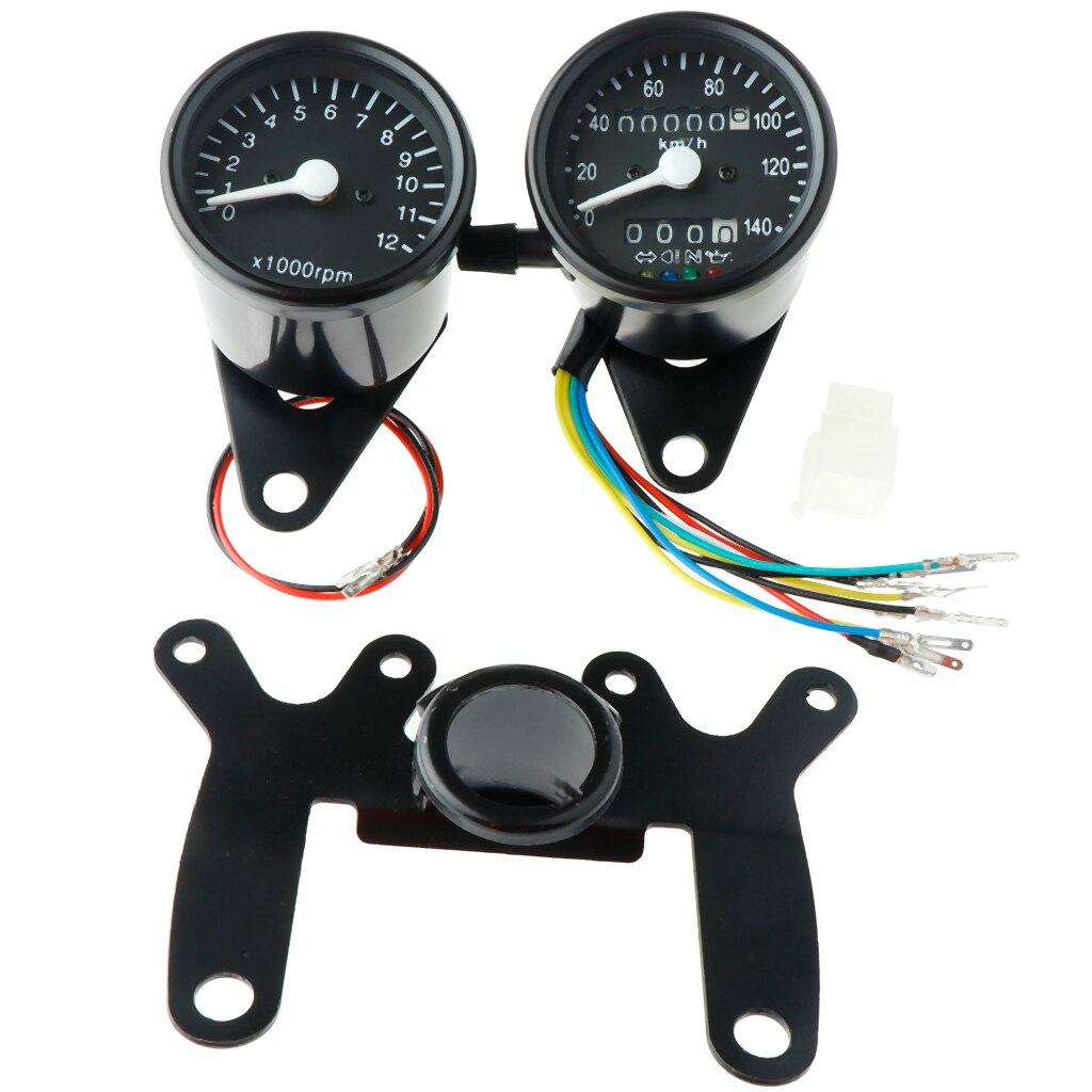 Speedometer/Odometer/ Tachometer Gauge Indicator With Bracket 0-160 Km/h