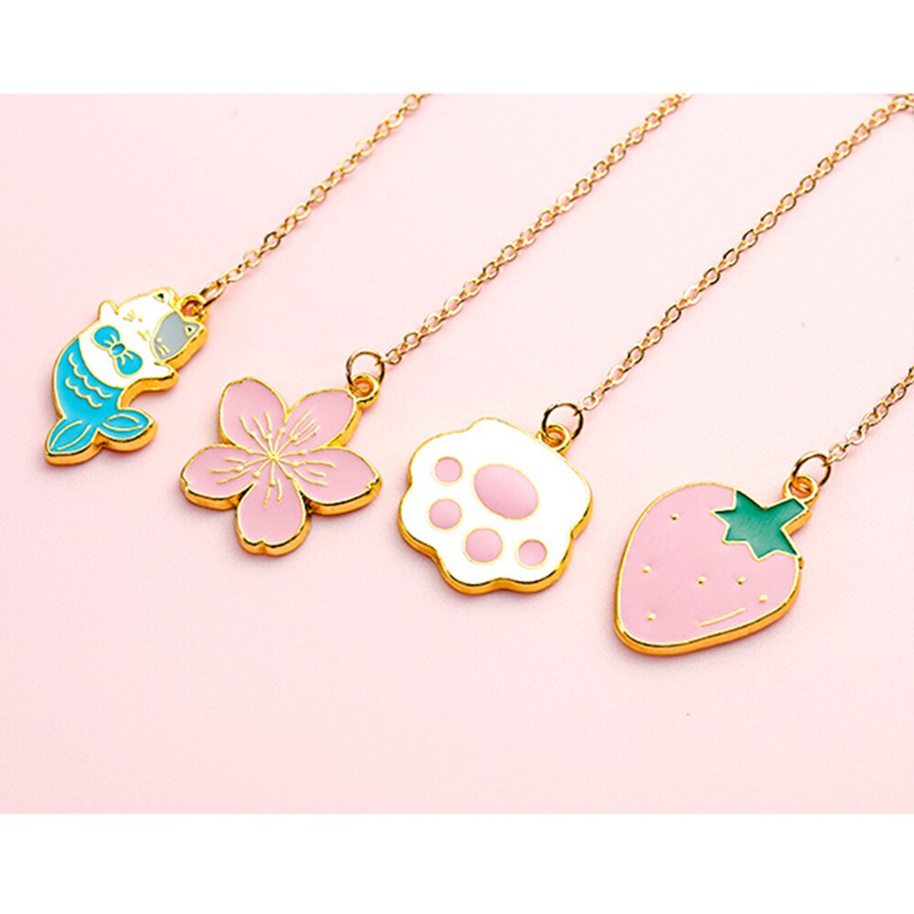 Cartoon Bookmark Drawing Ruler Cherry Flower Quicksand Plastic Ruler Measuring Straight Ruler Stationery Girl