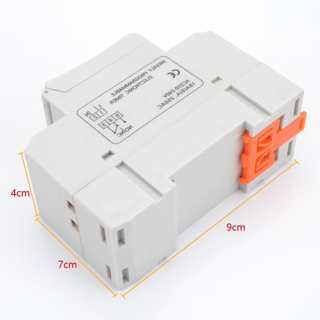 Interruptor de tiempo programable Digital Industrial, dispositivo electrónico semanal de 7 días con Control de temporizador, AC 220V/16A 110V DC 12V, montaje de carril Din