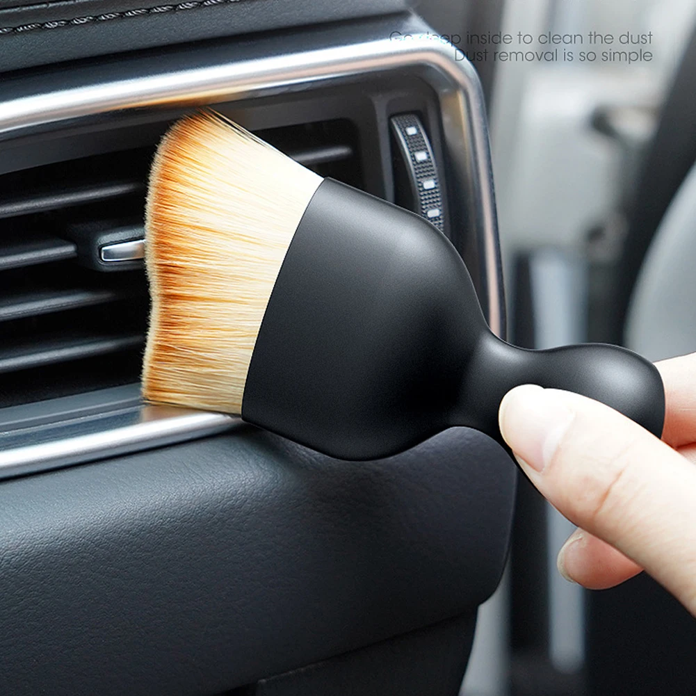 Cepillo de limpieza de coche, herramienta de limpieza Interior, cepillo Artificial para coche, polvo de grietas, productos para coche, cepillo suave de limpieza de salida de aire
