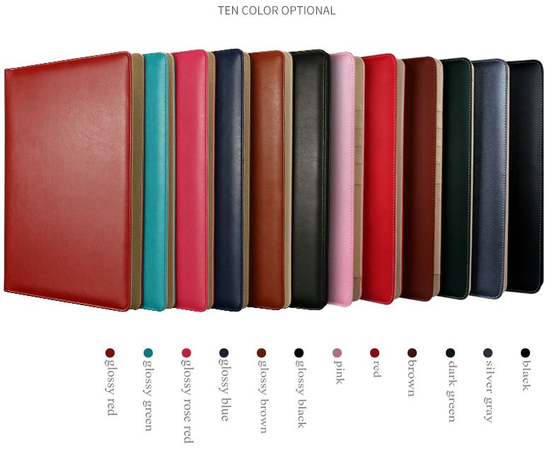 Multifunctionele Business Portfolio Padfolio A4 Lederen Organizer Manager Map Met Klembord