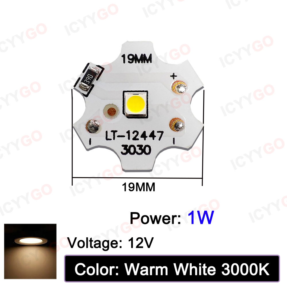 10 Uds DC12V DC24V lámpara cuentas bombilla LED 1W 3W 5W 7W brillo tablero de luz adecuado para bombillas Led Downlight soldadura cable de alimentación