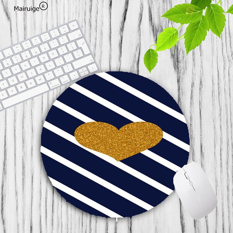 XGZ Top Modern Faux Gold Glitter Marble Mousepads Gamer Gaming Mouse Pads Round Mousepad Small Rubber 20X20CM Mouse Mat: 20X20CM8