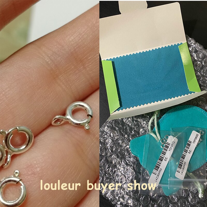 5Pcs S925 Sterling Silver Spring Ring Sluiting Met Open Jump Ring Sieraden Sluiting Voor Ketting Armband Connectors