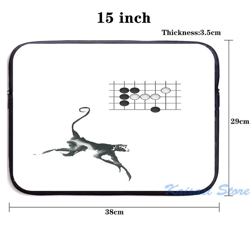 Monkey Jump - Weiqi Go Baduk Board Game USB Charge Backpack men School bags Women bag Travel laptop bag: laptop bag 15 in