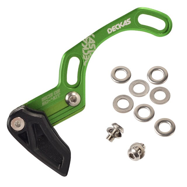 Deckas Bike Chain Guide Mtb Fiets Chain Guide 1X Systeem ISCG03/ISCG05/Bb Mount Cnc Single Speed Breed smalle Gear Chain Guide: ISCG05 Green