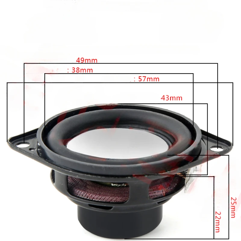 SOTAMIA 2 Stück 1,5-Zoll-Audio-Breitbandlautsprecher 4 Ohm 5 W Hifi-Sound Musik-Heimlautsprecher für JBL Clip3 Clip4 Bluetooth-Lautsprecher