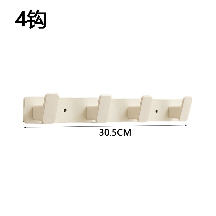 Coat Hook Wall Rack Hanger - Black Coat Rack with Hooks Wall Hooks for Hanging Hat Key Bag Towel Wall Mount Coat Rack: black