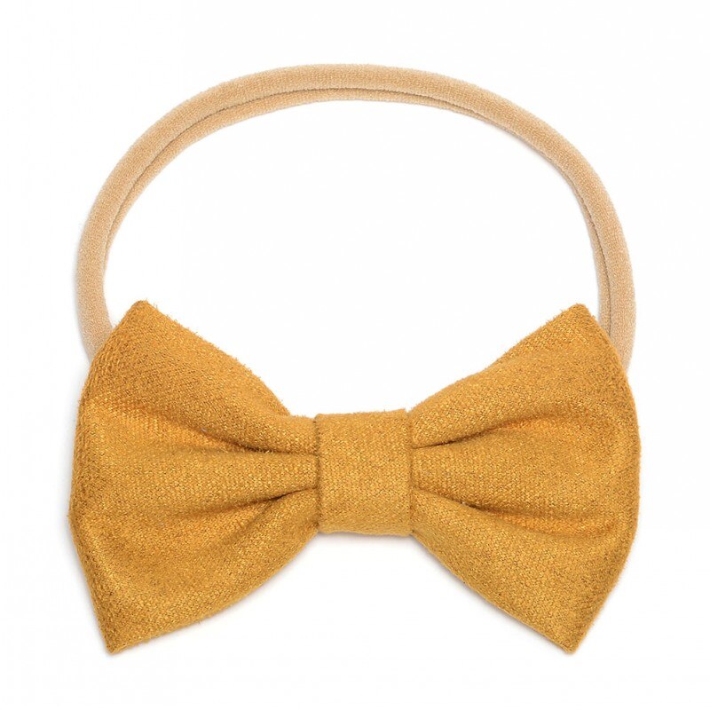 10 stks/partij Handgemaakte Stof Baby Bow Hoofdband Nylon Haarband Voor Babys One size fits Meer