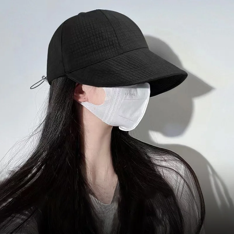 Foldable Wide Brim Hat Women Adjustable Portable Outdoor Beach Bucket Hat Summer Sun Protection Visors Fisherman Cap Panama Caps