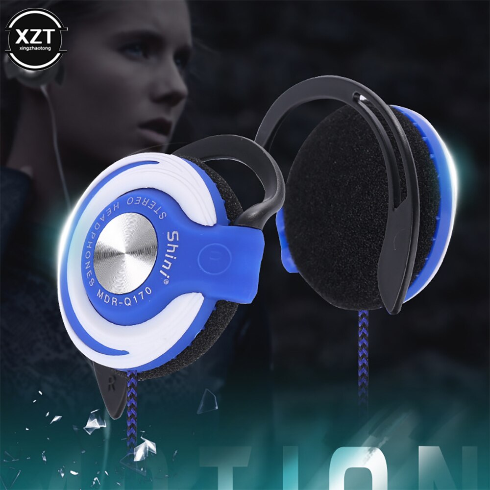 3.5Mm Wired Hoofdtelefoon Hifi Zware Bas Headset Over-Ear Verstelbare Oorhaak Koptelefoon Muziek Oortelefoon Voor Telefoon
