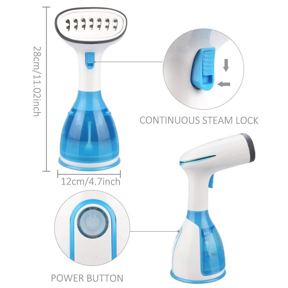 280ml Handheld 1500W Powerful Garment Steamer Fabric Steamer 15 Seconds Fast-Heat For Home Travelling Portable Steam Iron