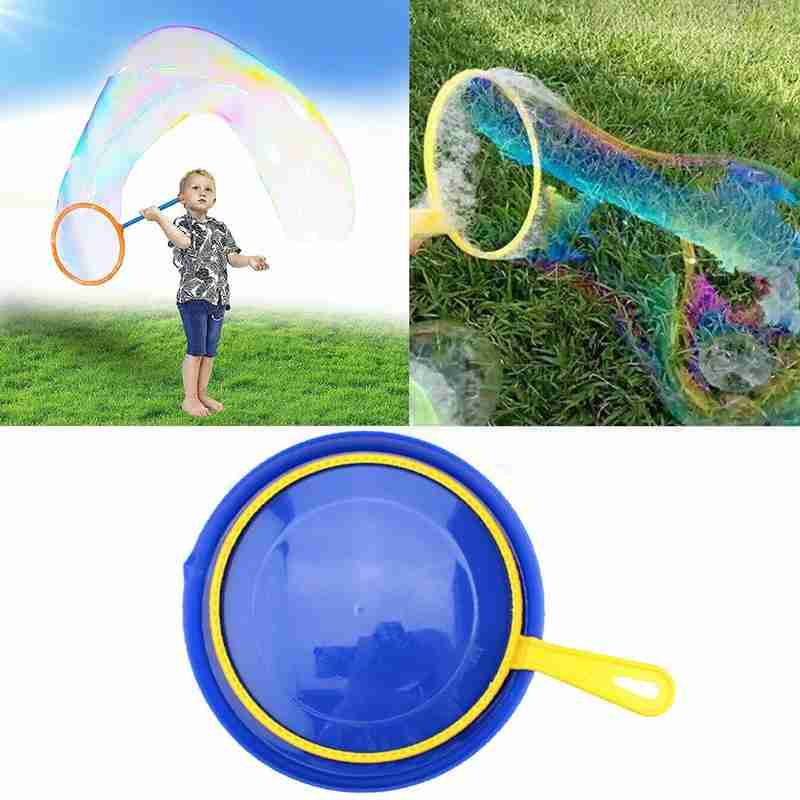 Outdoor Bubbles Blowing Tools Large Round Tray Set Soap Bubble Making Machine Outdoor Activity Party Playing Bubbles Blowing Toy