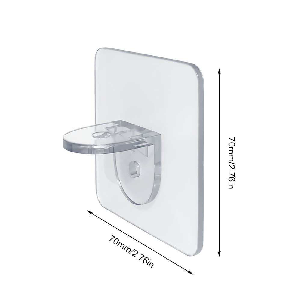 12Pcs Upgrade ABS Shelf Holder Plastic Shelf Support Clips Self Adhesive Pegs Closet Cabinet Shelf Bracket Home Storage Hooks