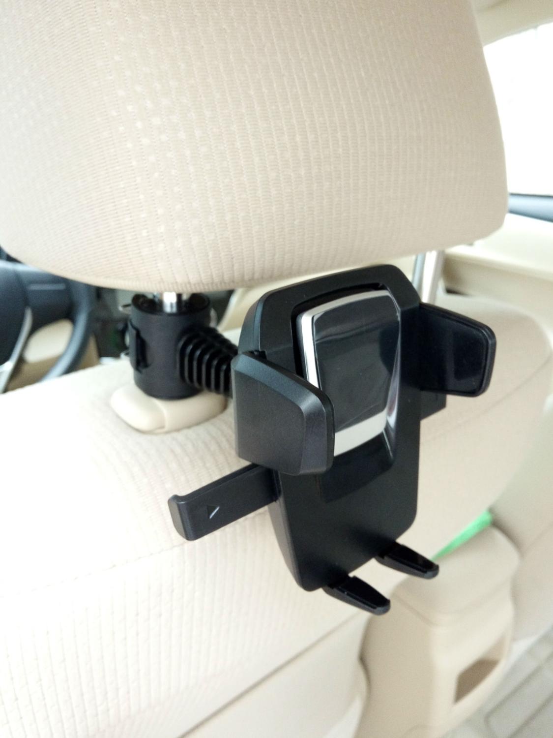 Bil baksete hodestøtte feste holder stativ for 7-10 tommers nettbrett/gps for ipad air yoga glaxy tab huawei meidapad pad: Hvit