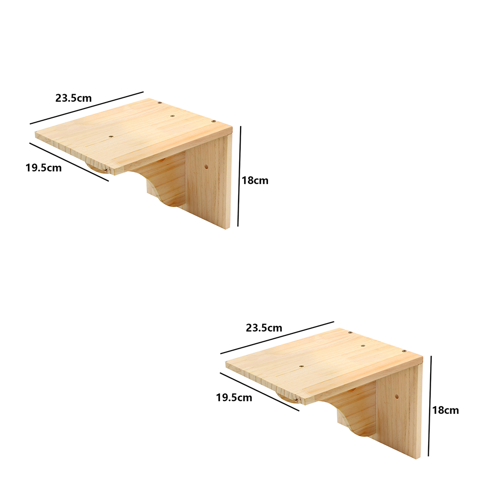 Kattenklimwand Gemonteerde Hangmat Krabpaal Voor Kat Houten Meubelladder Trappen Katten Slapen En Spelen: Paars