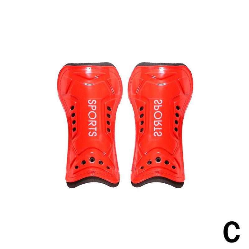 Football Bandage Leggings Sports Leggings Children Soccer Adult Sports Shin Guards For Child Pads Kneepads Leg Protector Z8B1: Red