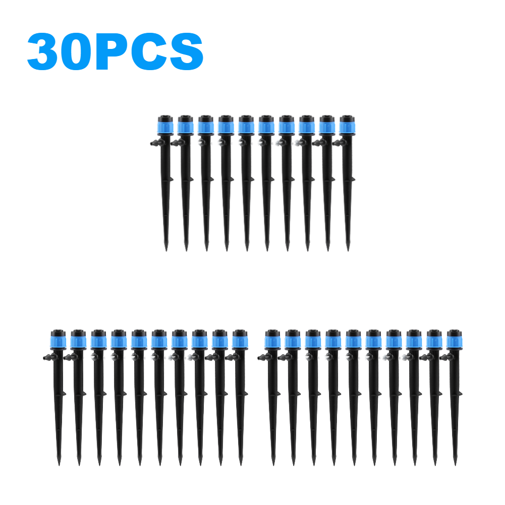 Auto sistema de rega de irrigação por gotejamento, rega automática para plantas, Kits Waterers jardim interior, flor, 10-100pcs: Azul