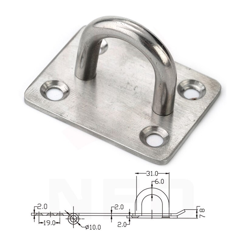 NAIERDI-J7 Cabinet Box Hasp Lock Stainless Steel Case Spring Latch Catch Toggle Locks For Drawer Gate Door Furniture Hardware: J700