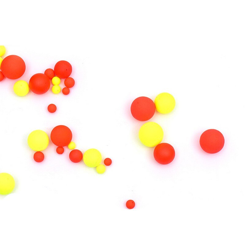 100PCS/lot φ 6.5mm-27mm EPS Foam Fishing Float Hard Balls Buoyancy Ball Float Gear Fish Float Outdoor Fishing Floating Accessory