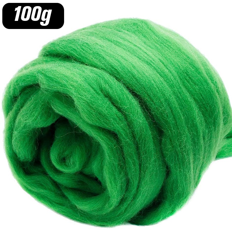LMDZ 3.53oz Wool Roving Yarn, Fiber Roving Wool Top, Wool Felting Supplies, Wool, Chunky Yarn, Spinning Wool Roving