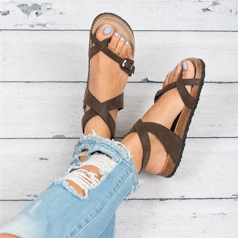 Vrouwen Sandalen Zomer Slippers Mode Rome Schoenen Vrouwen Klassiekers Platform Wiggen Hak Dames Enkelband Gladiator Sandalias