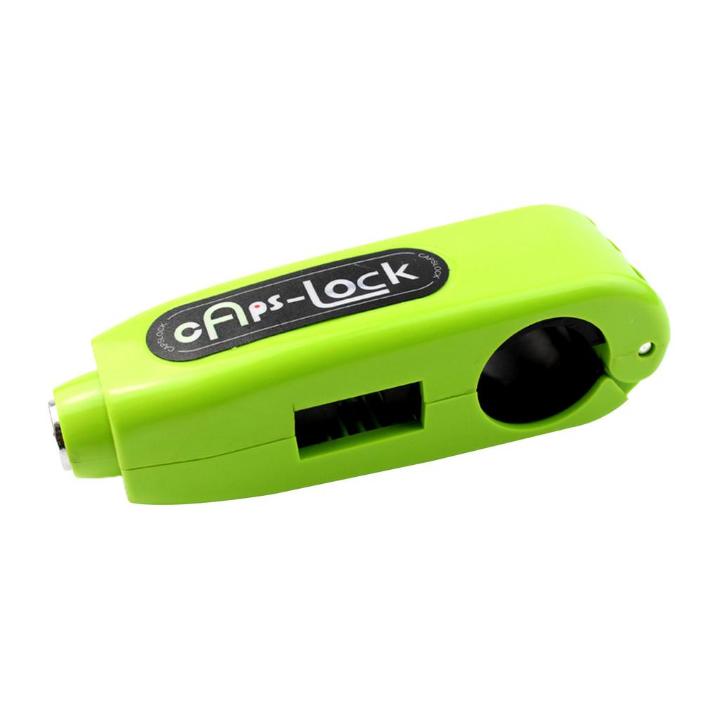 Blokada kierownicy przepustnicy blokada przepustnicy blokada bezpieczeństwa uchwyt bezpieczeństwo trwała niezawodna ochrona motocykla blokada bezpieczeństwa s: zielony