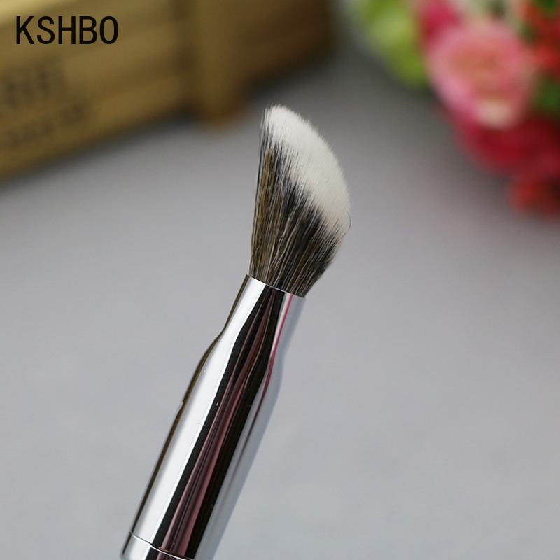 KSHBO-brocha para Base de maquillaje para mujer, 47 cabezales de escoba, brochas de reparación de sombra de Base líquida, herramientas profesionales de belleza