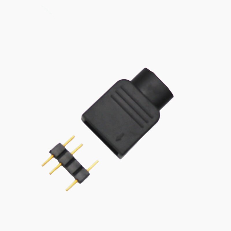 10Pcs / 50Pcs ARGB RGB DIY 3Pin 4Pin Adapter Connector Jacket Male Female Needle Set LED For 3528 5050 Led Strip Light