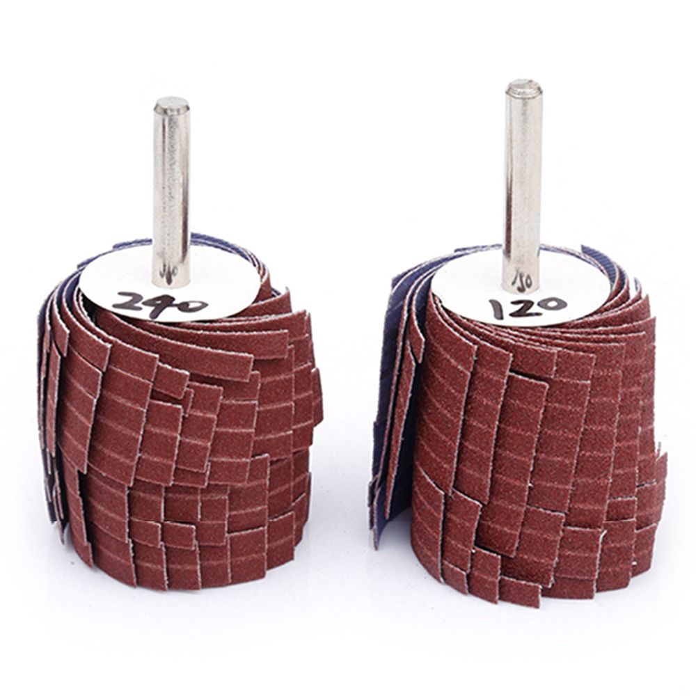 1pc 80 ~ 600 korn smärgelpapper böjda ytor sliphuvud rostborttagning polering slipduk slipskiva gradborttagning