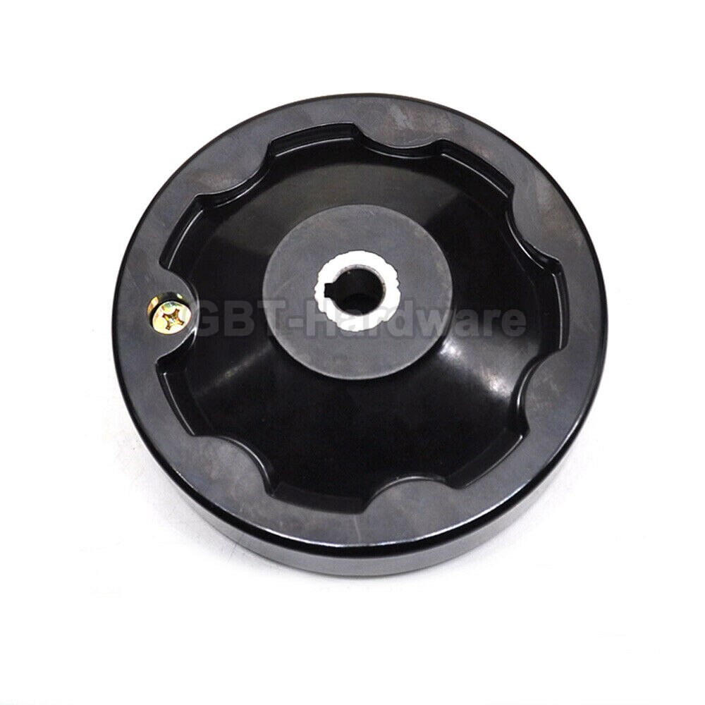 Volante de baquelita de 4 &quot;, 5&quot;, 6 &quot;y 8&quot; con diámetro exterior de 100mm, 125mm, 160mm, 200mm, diámetro interior de 12/16/18mm, torno afilador de cuchillos para impresora 3D