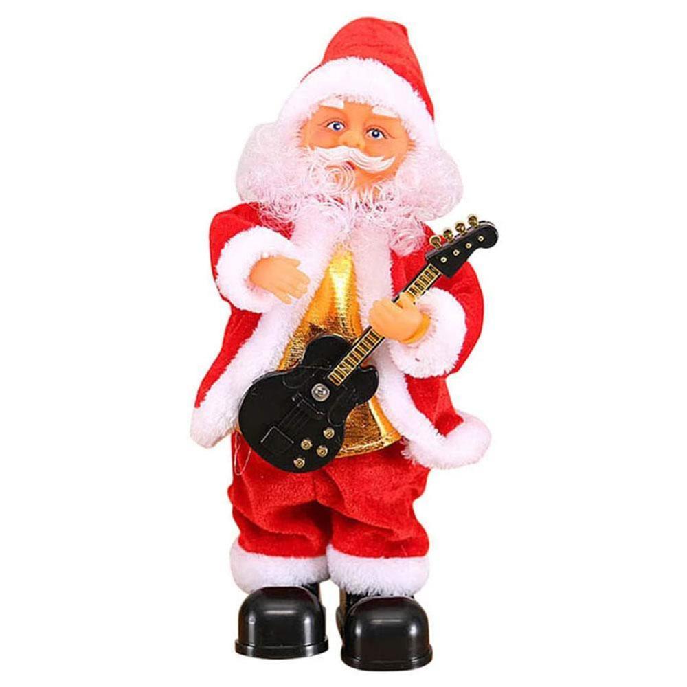 Elektrisk julemanden dukke legetøj julesang musikalsk juledans legetøjsbelysning til børn santa legetøjsdukke e9 z 5: -en