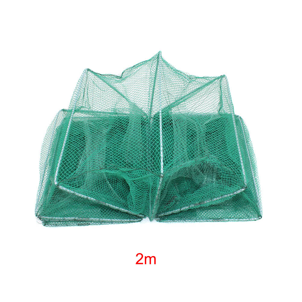 Shrimp Cage Fishing Net Catcher Trap Foldable Portable For Crab Crayfish Lobster DX88: 2m
