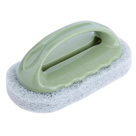 Fypo-cepillo de esponja para Herramientas de limpieza de cocina, cepillo mágico para limpieza de cacerola, esponjas, estropajos, Limpiador de cocina: green