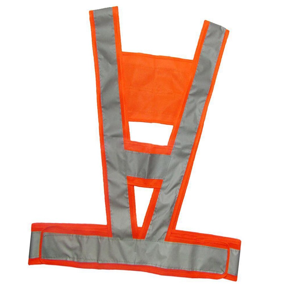 Chaleco reflectante de seguridad para hombre y mujer, chaleco reflectante de alta visibilidad para exteriores, fácil de limpiar, cómodo y portátil con forma de V