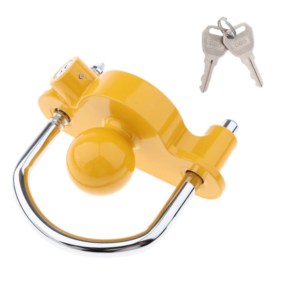 Trailer Hitch Lock Theft Deterrent – Universal Coupler Lock – Adjustable Fit for 1-7/8inch to 2inch 2-5/16inch Couplers