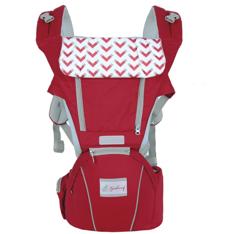 Ergonomische Draagzak Baby Baby Heupdrager Carrier Voorkant Ergonomische Kangoeroe Draagdoek draagdoek voor Baby Reizen: Red 1