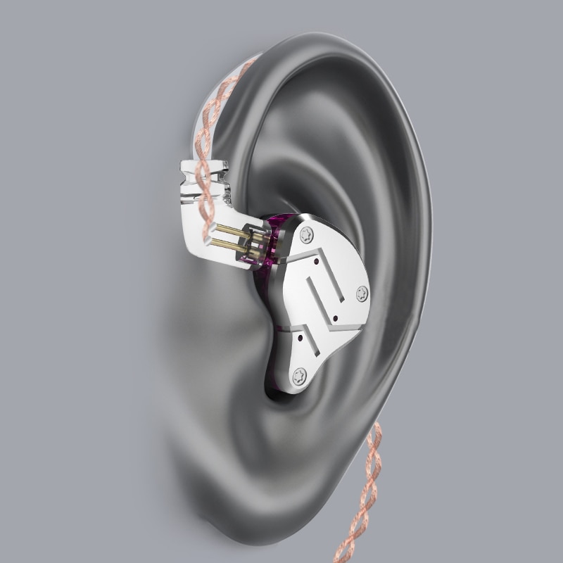 KZ ZSN Hybride In-Ear Oordopjes - 1BA+1DD Drivers, HIFI DJ Monitor, Bedraad 3.5mm, Ruisonderdrukking