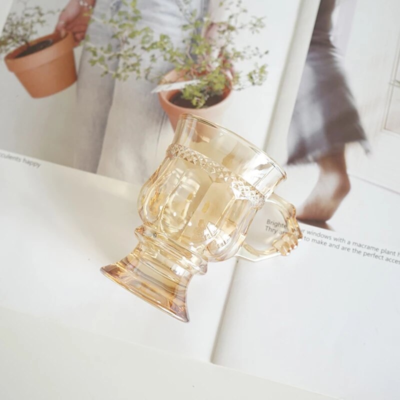 Heavy Beer Glasses with Handle Glass Steins Traditional Beer Mug Glasses Coffee Tea veryday Drinking Glasses Cocktail