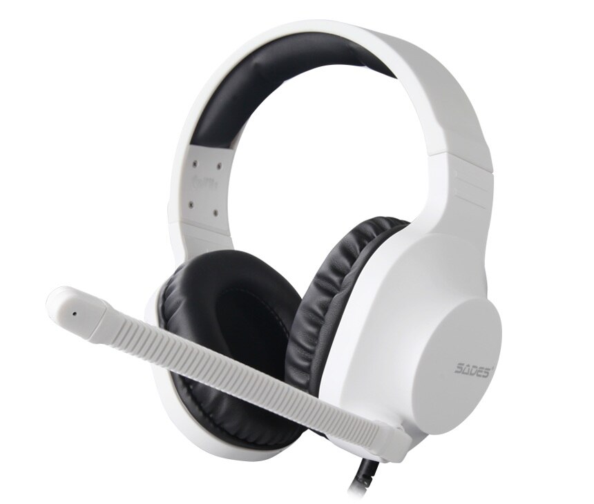 SADES spirit – casque de jeu pour PC/ordinateur portable/PS4/XBOX ONE (Version )/Mobile /VR blanc