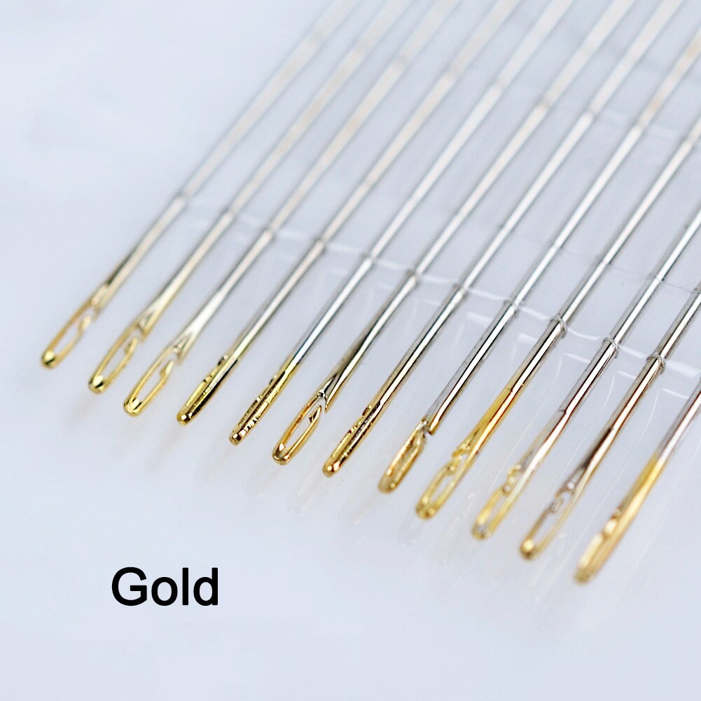 Self-threading Needles Set Side Opening Hand Sewing Home Household Tools JAN88
